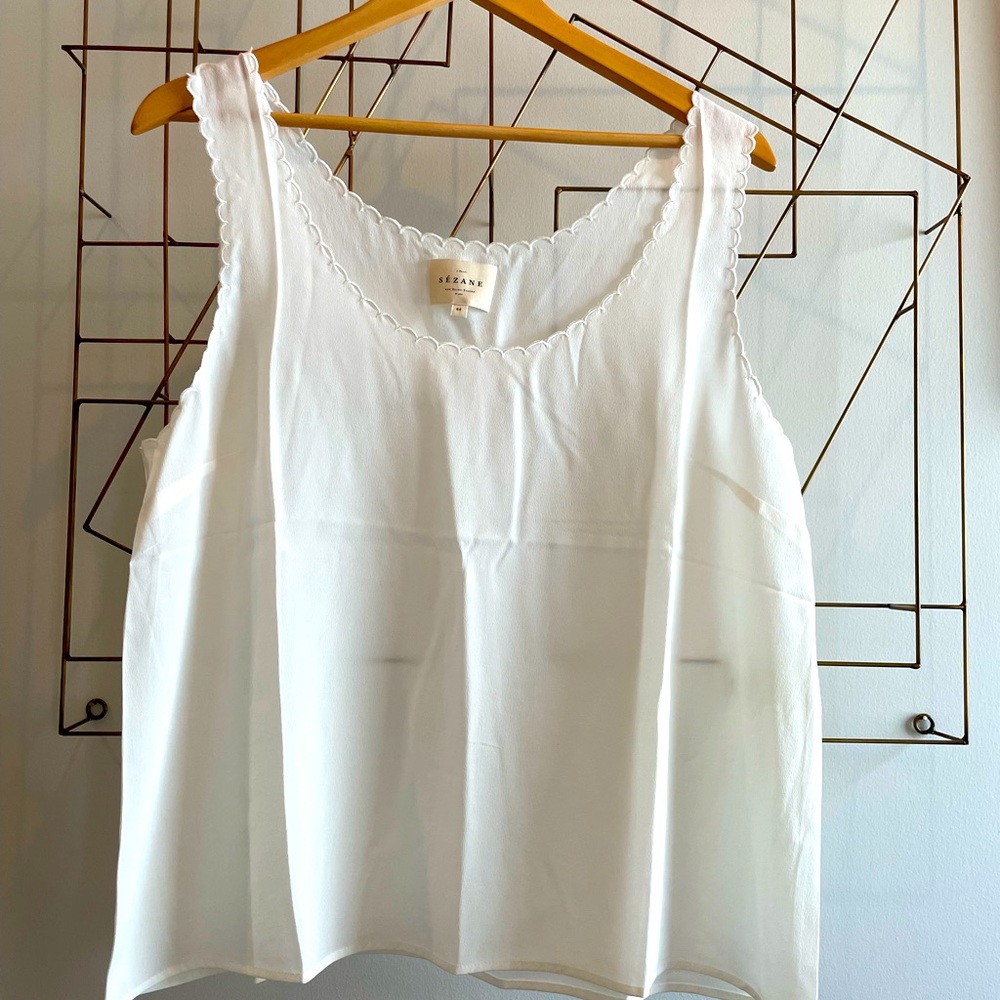 Silk Sleeveless Top